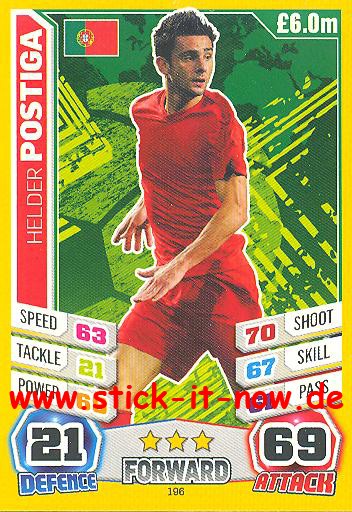 Match Attax "World Stars WM 2014" - HELDER POSTIGA - Nr. 196