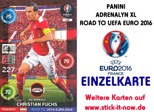 Adrenalyn XL - Road to UEFA Euro 2016 France - Nr. 139