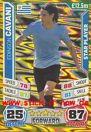 Match Attax "World Stars WM 2014" - EDINSON CAVANI - Star-Player - Nr. 232