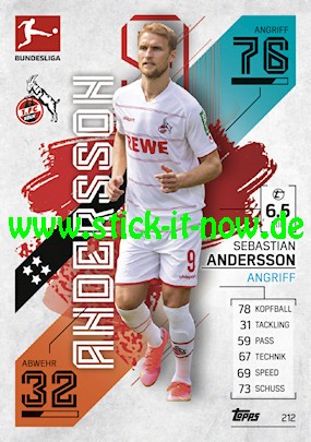 Topps Match Attax Bundesliga 2021/22 - Nr. 212
