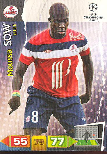 Moussa Sow - Panini Adrenalyn XL CL 11/12 - LOSC Lille