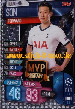 Match Attax Champions League 2019/20 - Nr. C TOT (Club MVPs)