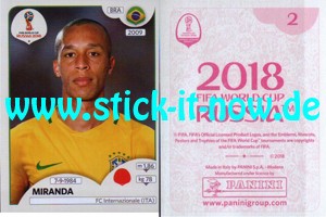 Panini WM 2018 Russland "Sticker" INT/Edition - Nr. 345