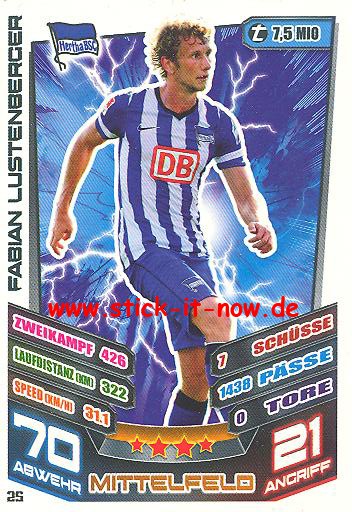 Match Attax 13/14 - Hertha BSC - Fabian Lustenberger - Nr. 25