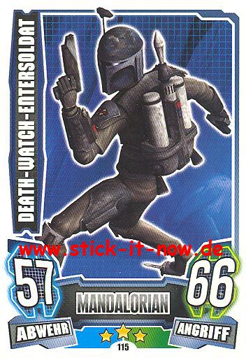 Force Attax - Star Wars - Clone Wars - Serie 4 - DEATH-WATCH-ENTERSOLDAT - Nr. 115