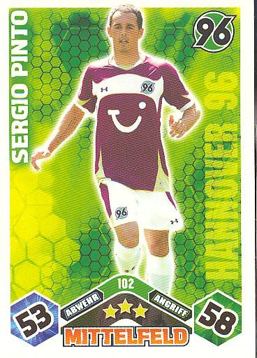 Match Attax 10/11 - SERGIO PINTO - 102