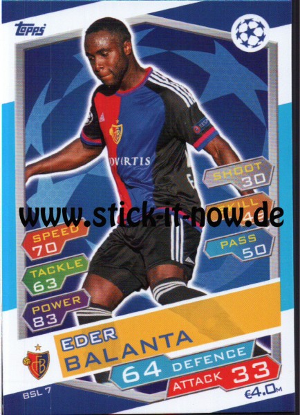Match Attax Champions League 16/17 - Nr. BSL 7