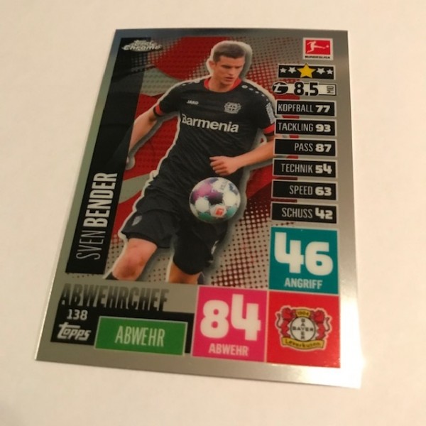 Match Attax BL Chrome 20/21 - Nr. 138 - S.BENDER