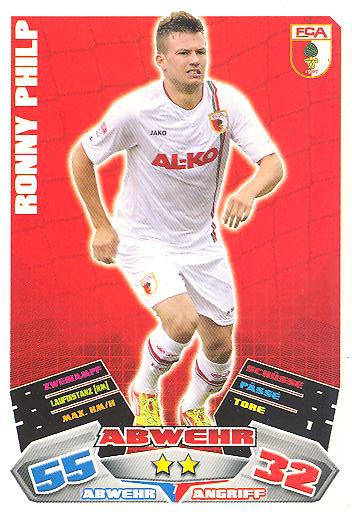 Match Attax 12/13 - Ronny Philp - FC Augsburg - Nr. 7