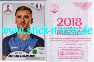 Panini WM 2018 Russland "Sticker" INT/Edition - Nr. 195