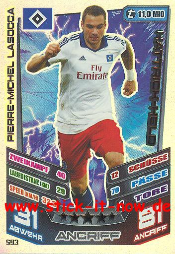 Match Attax 13/14 EXTRA - HATTRICK-HELD - PIERRE-MICHEL LASOGGA - Nr. 593