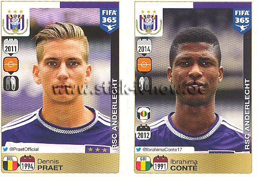 Panini FIFA 365 Sticker - Nr. 153 - 154