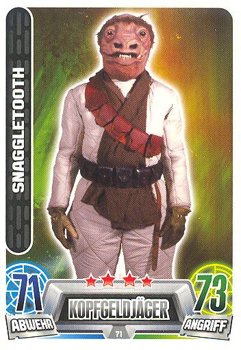 Force Attax Movie Collection - Serie 2 - Snaggletooth - Nr. 71