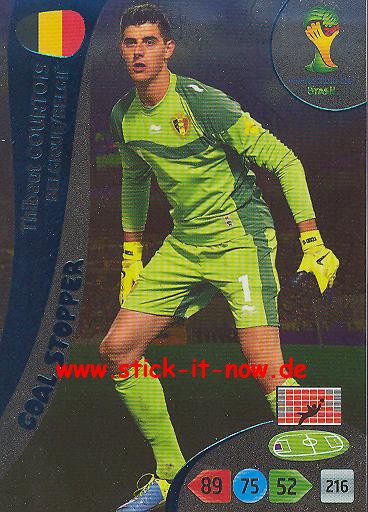 Panini Adrenalyn XL Brasil WM 2014 - Goal Stoppers - Thibaut COURTOIS