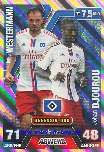 Match Attax 14/15 - WESTERMANN & DJOUROU - Hamburger SV - Nr. 126 (Duo-Karte)