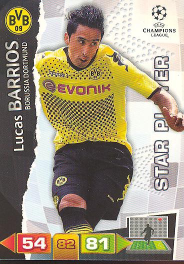 Lucas Barrios - Panini Adrenalyn XL CL 11/12 - Bor. Dortmund - Star Players