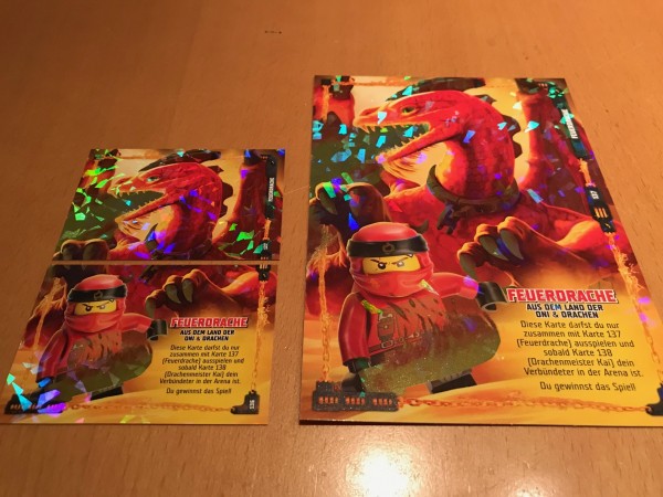 Lego Ninjago Trading Cards - SERIE 4 (2019) - Nr. 136 / 137 ( XXL-Karte )