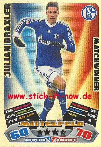 Match Attax 12/13 EXTRA - Julian Draxler - FC Schalke 04 - MATCHWINNER - Nr. 483