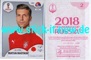 Panini WM 2018 Russland "Sticker" INT/Edition - Nr. 406