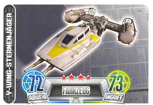 Force Attax Movie Collection - Serie 2 - Y-Wing-Sternenjäger - Nr. 27
