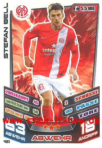 Match Attax 13/14 EXTRA - STEFAN BELL - Nr. 481