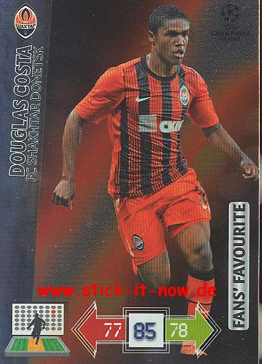 Panini Adrenalyn XL CL 12/13 - Schachtar Donezk - Douglas Costa - FANS FAVOURITES