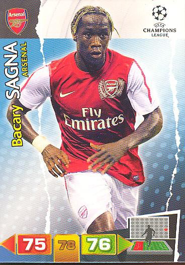 Bacary Sagna - Panini Adrenalyn XL CL 11/12 - FC Arsenal