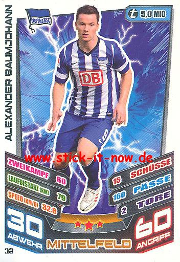 Match Attax 13/14 - Hertha BSC - Alexander Baumjohann - Nr. 32