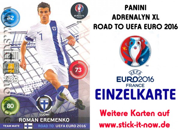 Adrenalyn XL - Road to UEFA Euro 2016 France - Nr. 209