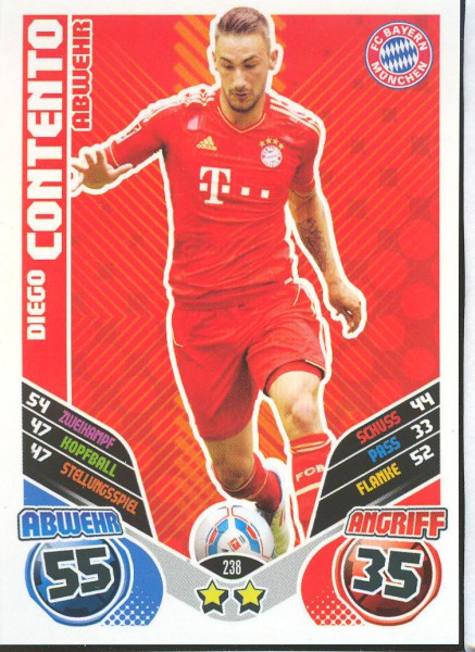 Diego Contento - Match Attax 11/12