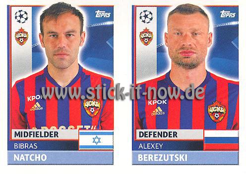 Topps Champions League Sticker 16/17 - Nr. CSK 10 + 11