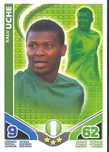 Match Attax WM 2010 - GER/Edition - KALU UCHE - Nigeria