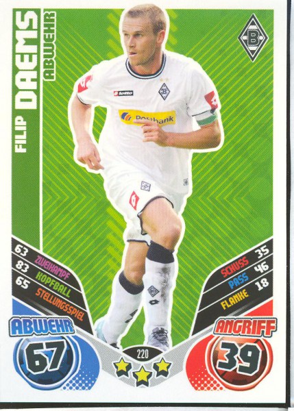 Filip Daems - Match Attax 11/12