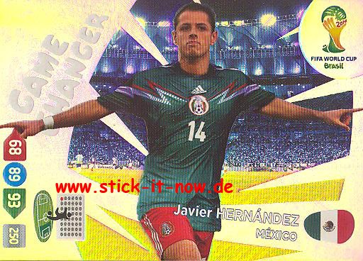 Panini Adrenalyn XL Brasil WM 2014 - Game Changer - Javier HERNANDEZ