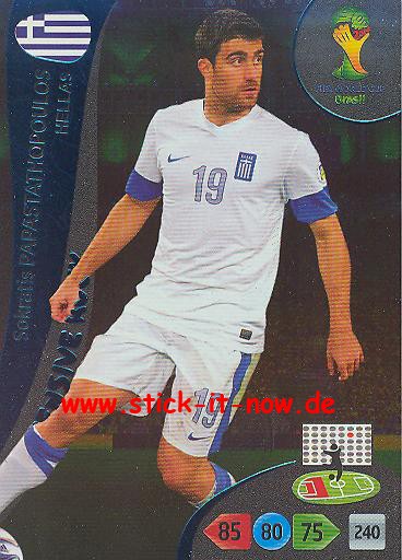 Panini Adrenalyn XL Brasil WM 2014 - Defensive Rocks - Sokratis PAPASTATHOPOULOS