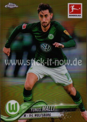 Bundesliga Chrome 18/19 - Yunus Malli - Nr. 42 (Gold - 23/50)