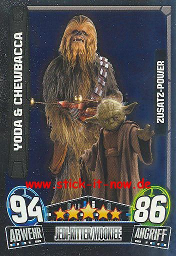 Force Attax Movie Collection - Serie 3 - Zusatz-Power - YODA & CHEWBACCA - Nr. 203