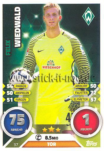 Topps Match Attax Bundesliga 16/17 - Nr. 37