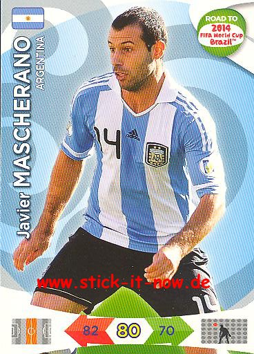 Panini Adrenalyn XL Road to WM 2014 - Javier MASCHERANO