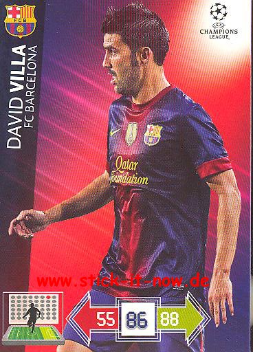 Panini Adrenalyn XL CL 12/13 - FC Barcelona - David Villa
