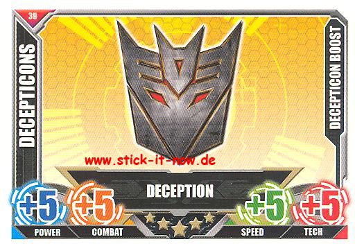 Transformers Sammelkarten - Decepticons - Nr. 39