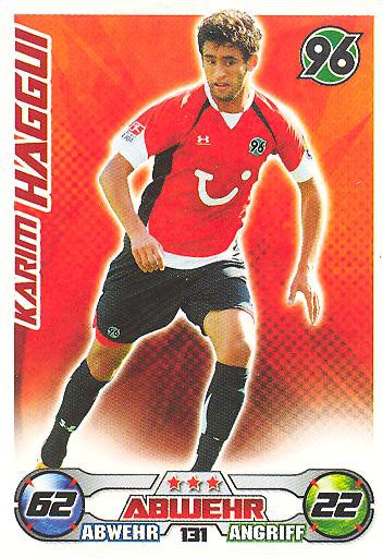 Match Attax 09/10 - KARIM HAGGUI - Hannover 96 - Nr. 131