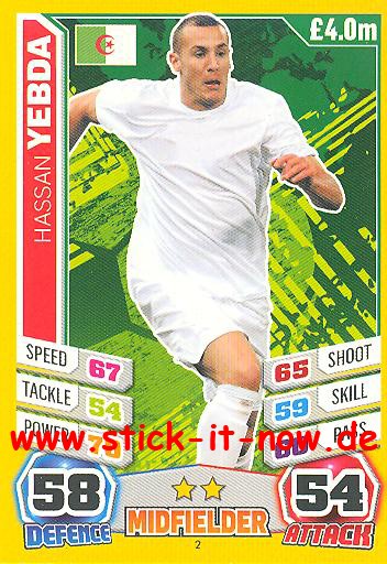 Match Attax "World Stars WM 2014" - HASSAN YEBDA - Nr. 2