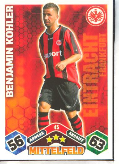 Match Attax 10/11 - BENJAMIN KÖHLER - 045