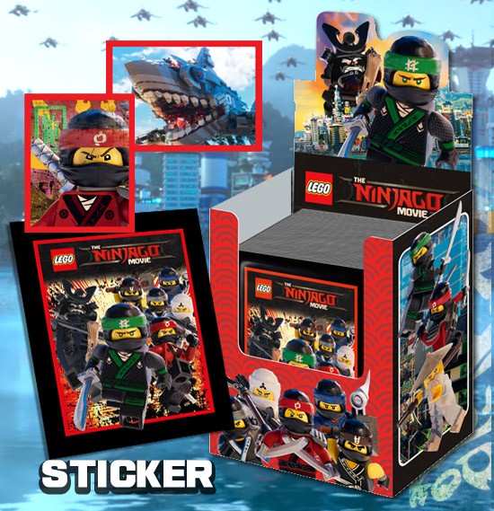 LEGO Ninjago Movie Sticker (2017) - 1 Display (50 Tüten)