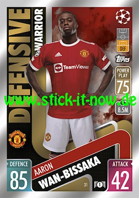 Match Attax Champions League 2021/22 - Nr. 31 (Defensive Warrior)