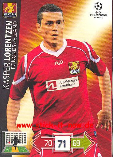 Panini Adrenalyn XL CL 12/13 - FC Nordsjaelland - Kasper Lorentzen