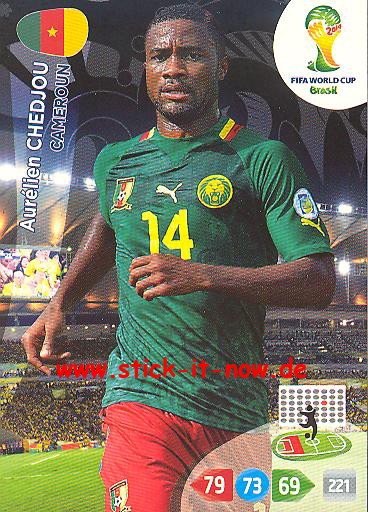 Panini Adrenalyn XL Brasil WM 2014 - Aurelien CHEDJOU