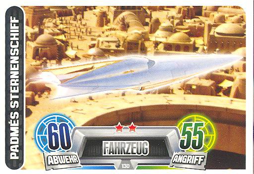 Force Attax Movie Collection - Serie 2 - PADMÈS STERNENSCHIFF - Fahrzeug - Nr. 130