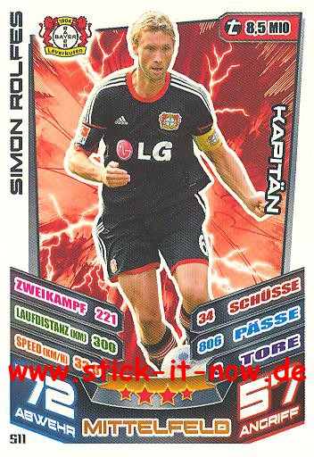 Match Attax 13/14 EXTRA - KAPITÄN - SIMON ROLFES - Nr. 511